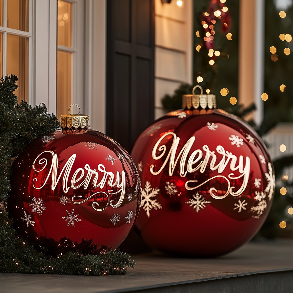 giant christmas balls for outdoor
